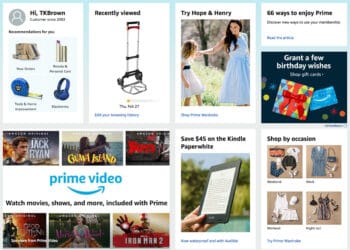 Generic screenshot of Amazon