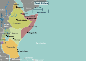 East Africa regions map2