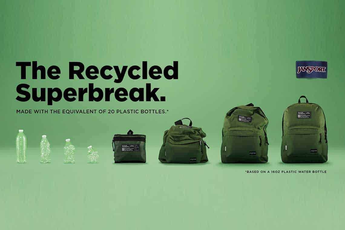 JanSport Launches Backpack with 100% Recycled Fabric Inside Fashion Live! JanSport Launches Backpack with 100% Recycled Fabric Inside Fashion Live!