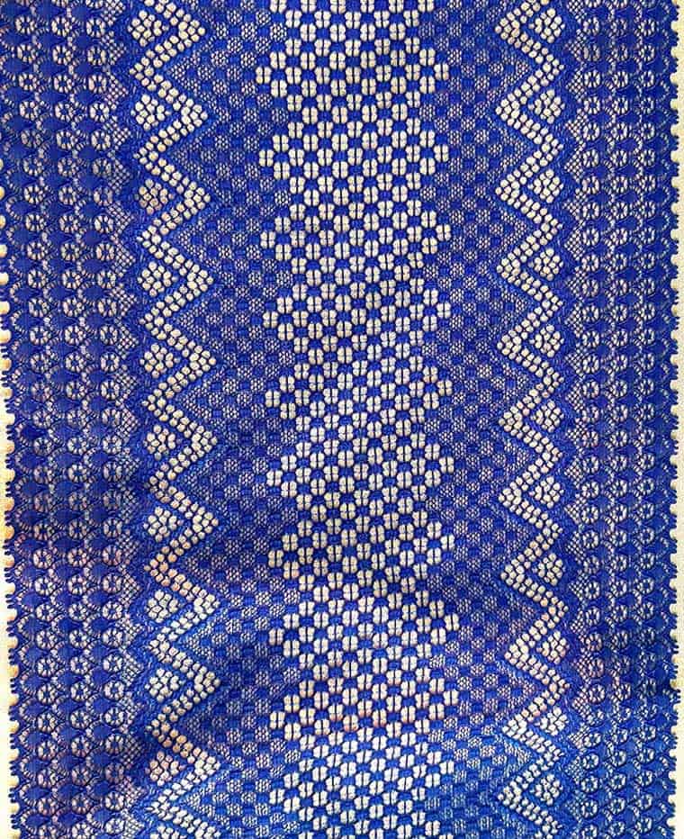 Nylon, spandex lace. Item 9968BDH