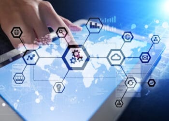 IOT, Automation, industry 4.0. Information technology in manufacturing concept. Smart factory.
