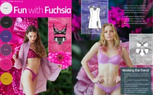 Fuchsia lingerie