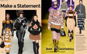 Geometric Statement Knits
