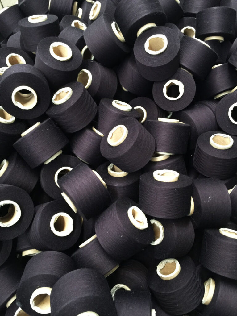 AMC indigo yarn cones