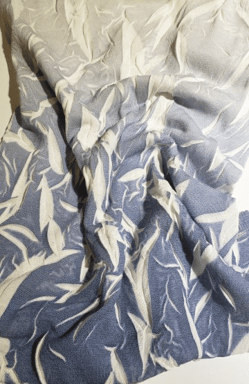 Yarns with an artistic look were getting lots of attention at Sawada