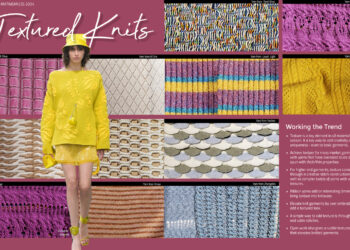 Textured knits and yarns