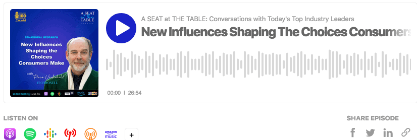 Paco Underhill podcast