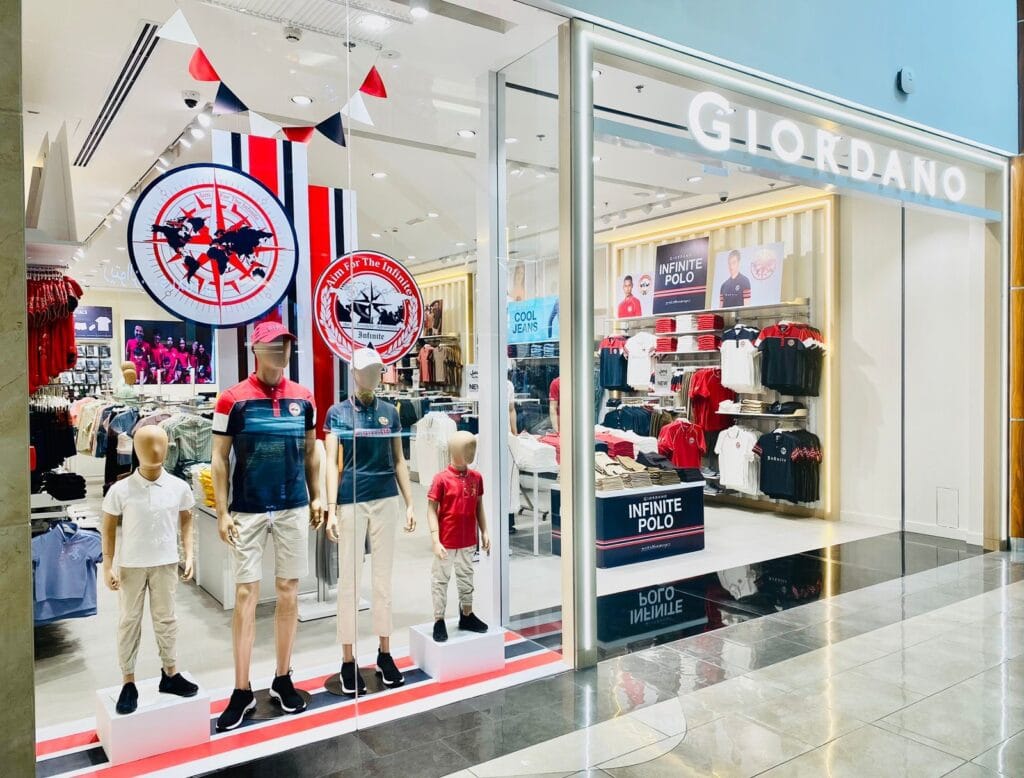 Giordano new store at Bur Juman Center in Dubai