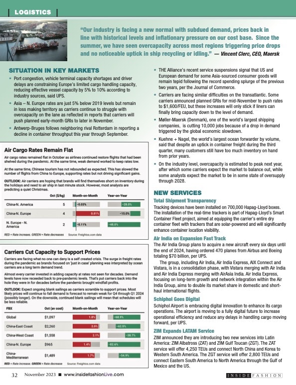 Logistics INSIDEFASHION Nov23