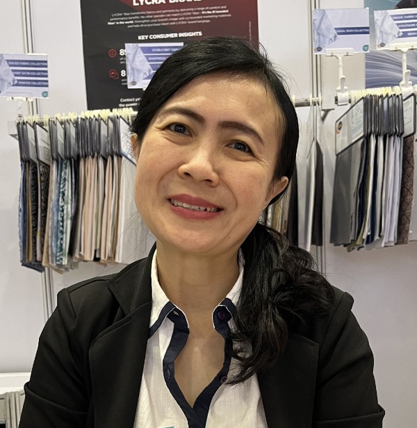 Rina Yoheva, Business Development Manager from Winnersumbiri Knitting Factory