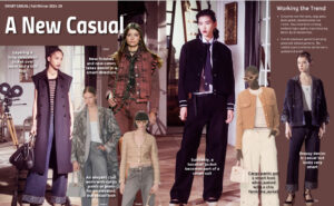 A fashion magazine with a new casual look.