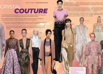A fashion magazine with the title crystal couture.