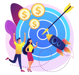 Bulls Eye Target Purple vector