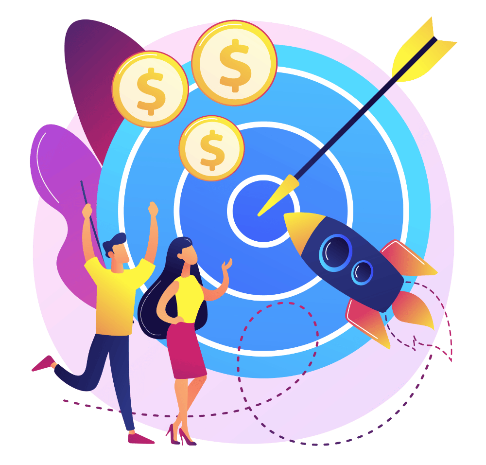 Bulls Eye Target Purple vector