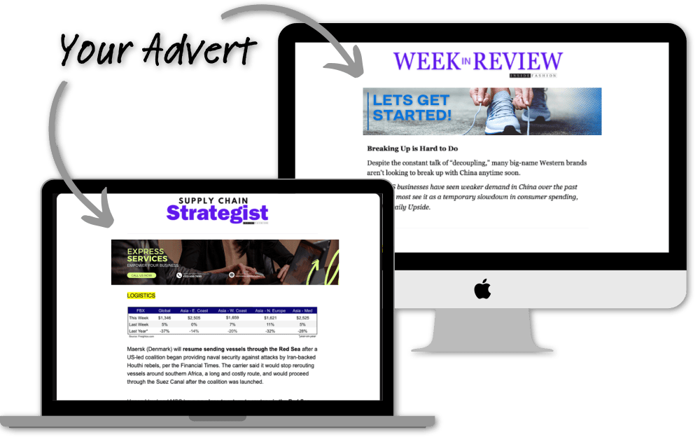 Newletter on Computer with text