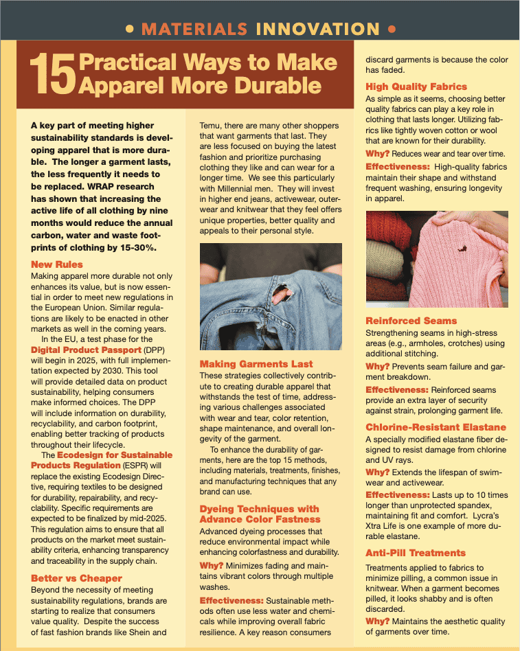 15 Ways To Make Garments More Durable
