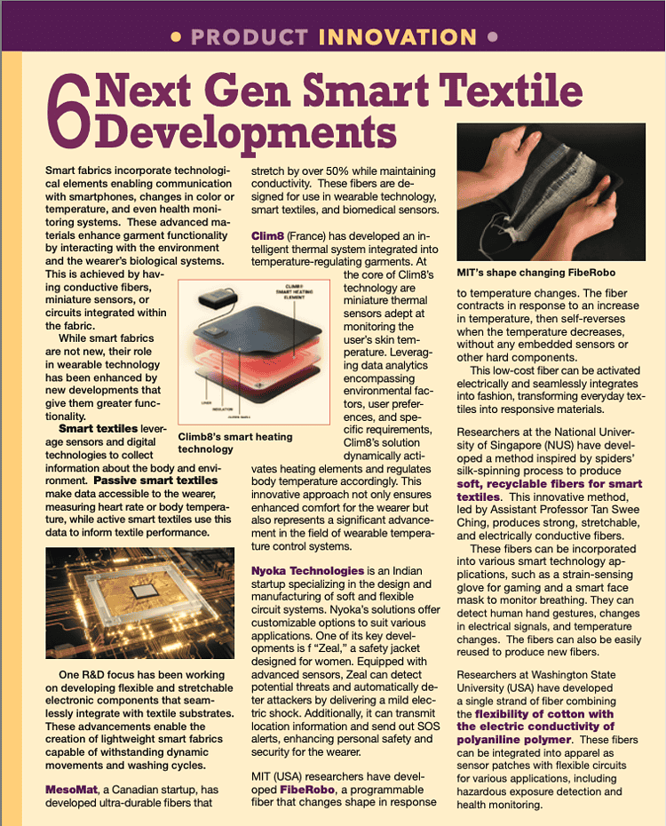 6 Next Gen Smart Textile Developments – Inside Fashion Live!