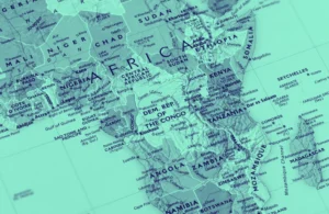 Map of sub sahara africa generic