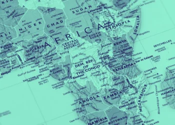 Map of sub sahara africa generic