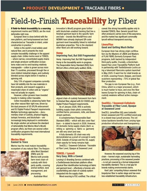 Traceable Fibers