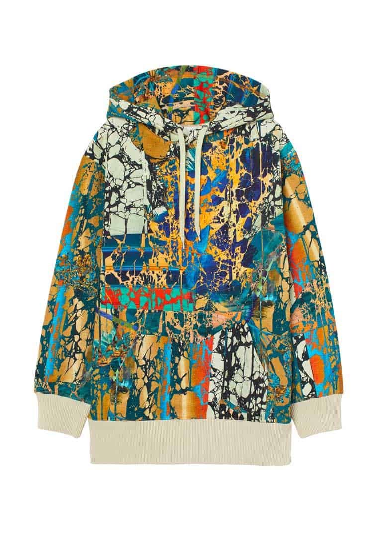 Oversized printed hoodie