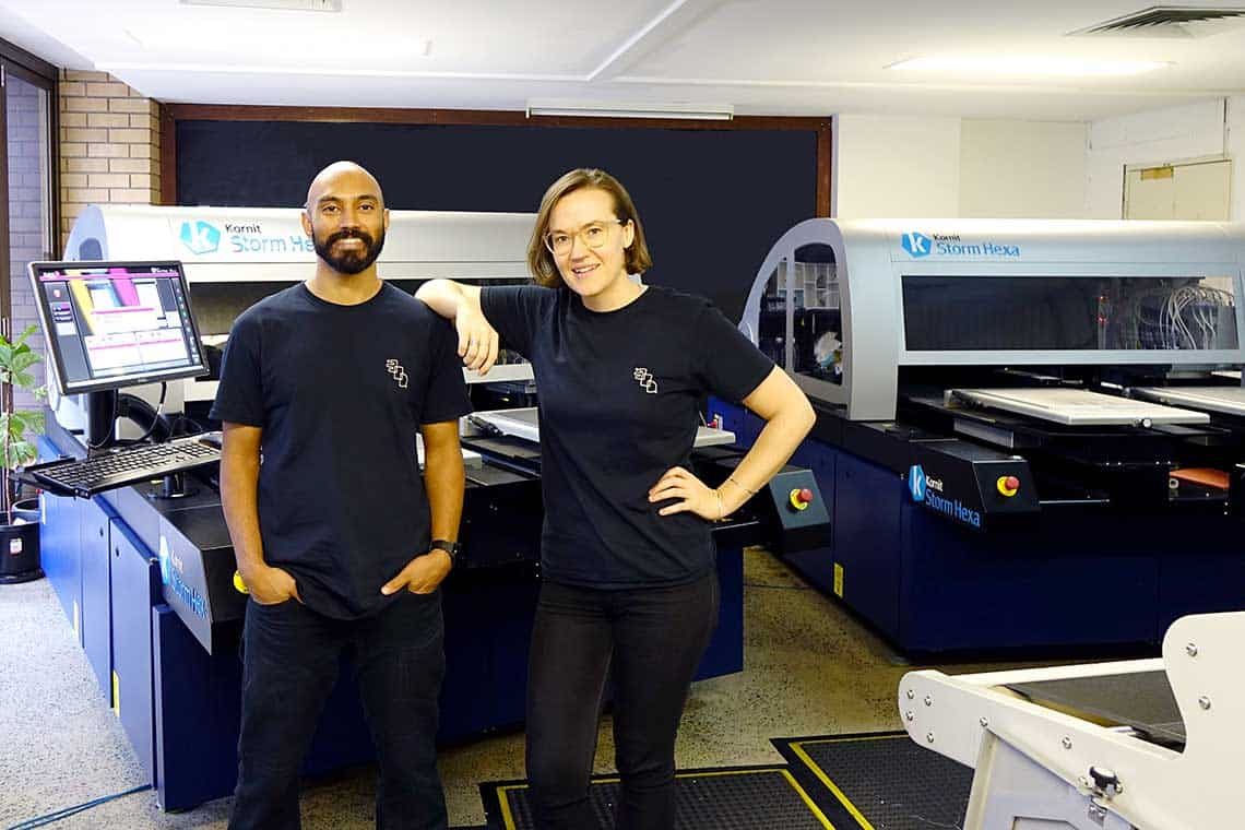 Jared Fullinfaw, founder, and Jess Lenon, operations mgr.